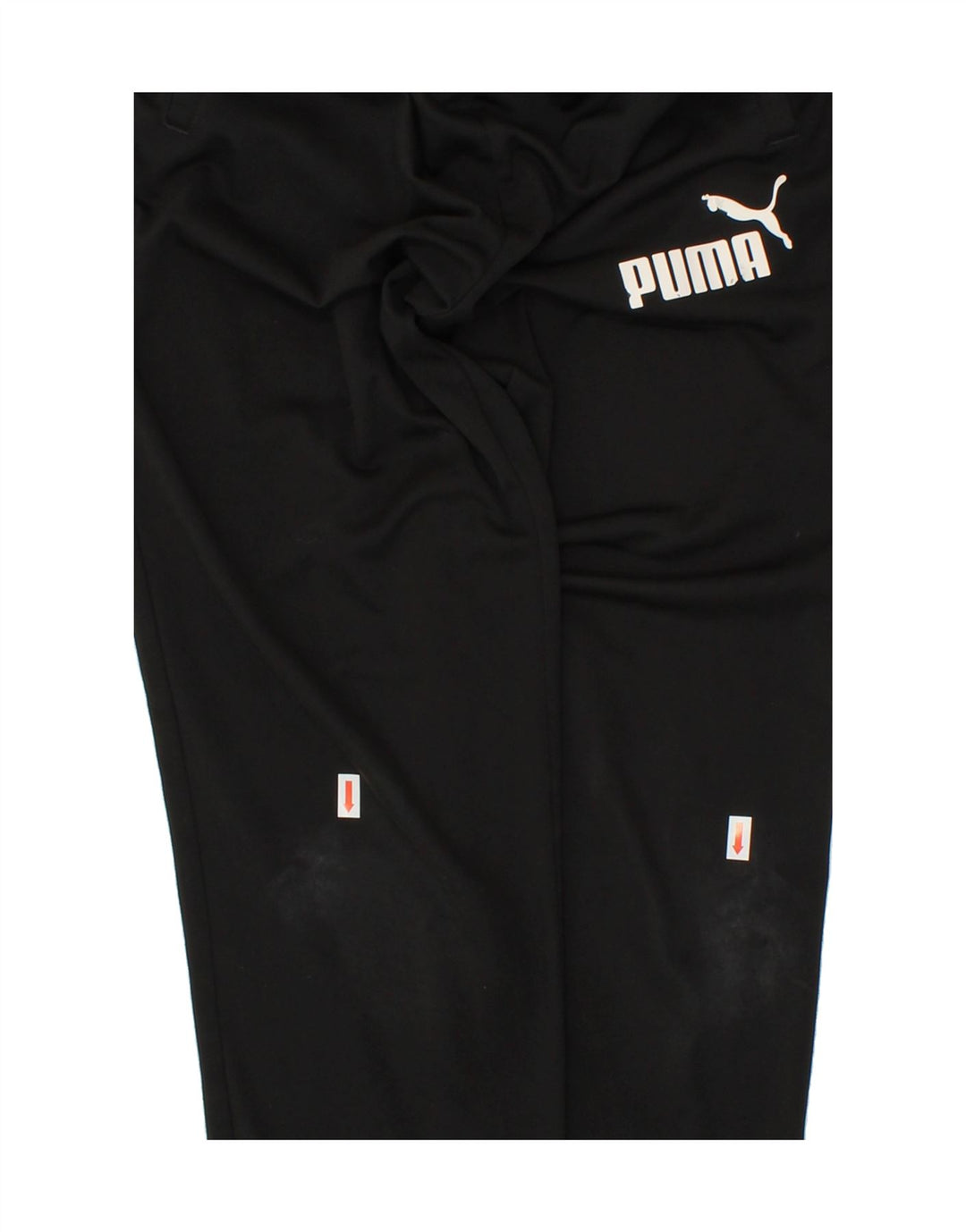 PUMA Boys Graphic Tracksuit Trousers 13-14 Years Black Polyester Vintage Puma and Second-Hand Puma from Messina Hembry 
