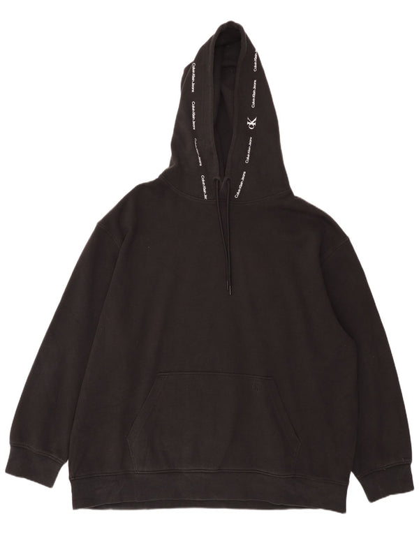 Calvin Klein Jeans Ανδρικό Graphic Hoodie Jumper 5XL μαύρο βαμβακερό