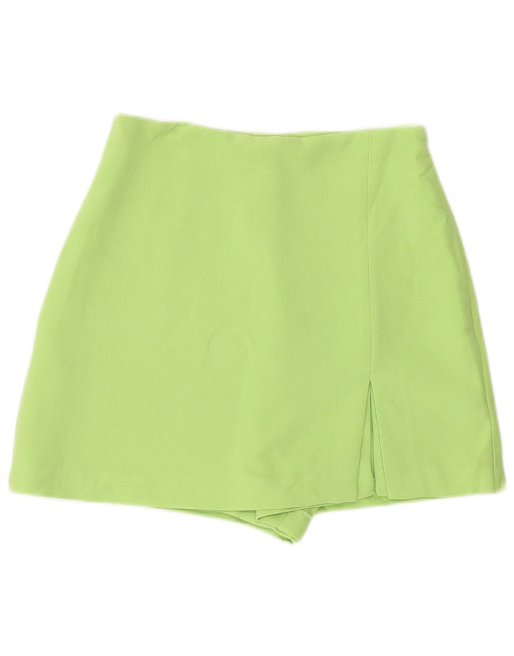 Zara Γυναικείο Ψηλόμεσο Skort UK 8 Small Green