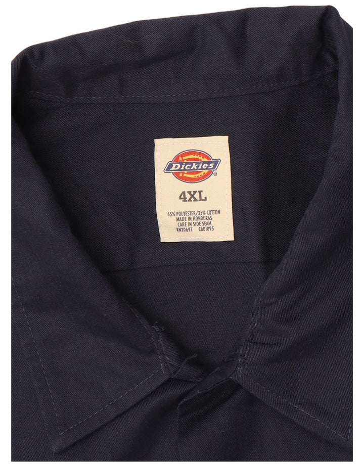 DICKIES Ανδρικό κοντομάνικο πουκάμισο 4XL Navy Blue Polyester