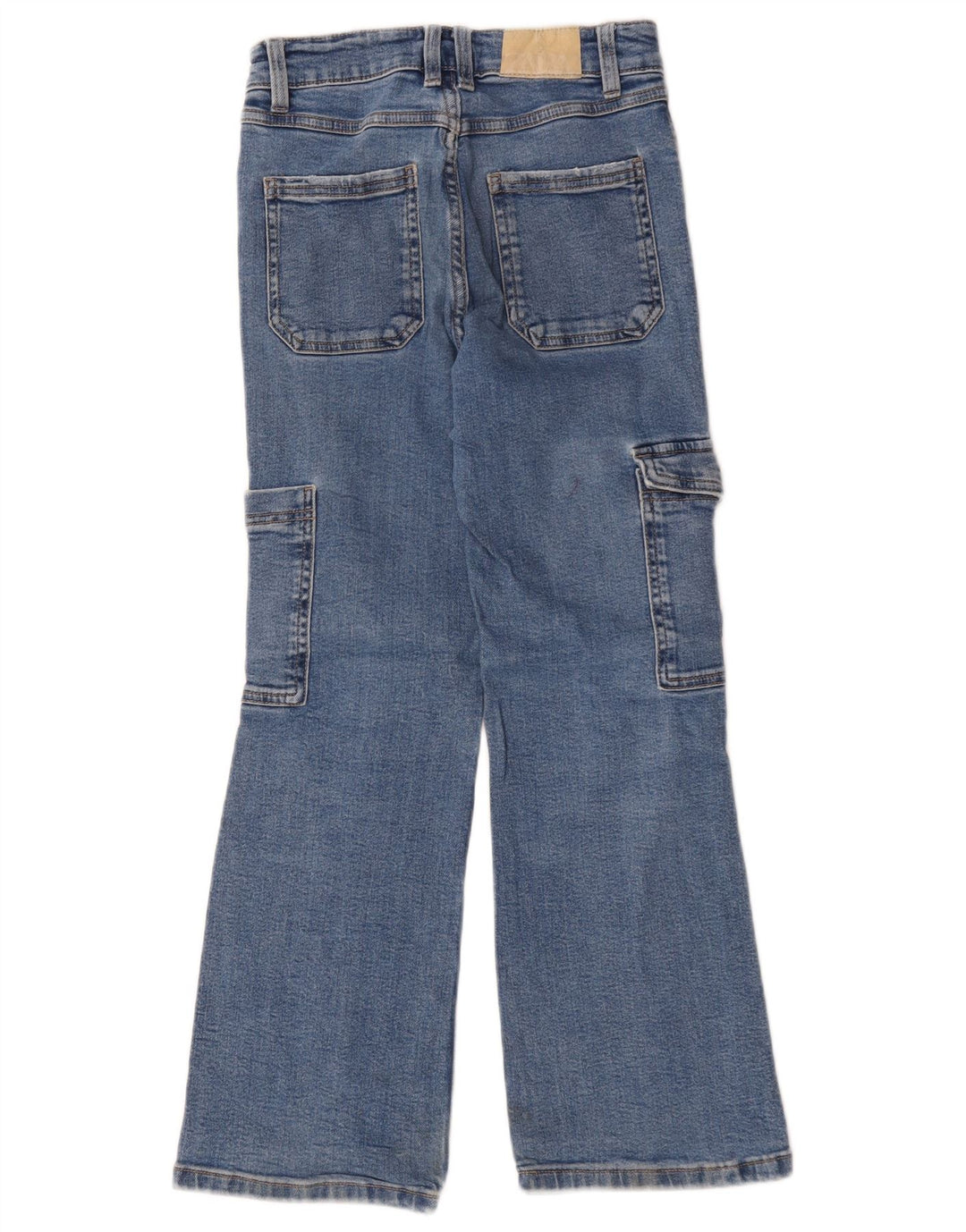 Zara Girls Cargo Bootcut Jeans 9-10 Years W26 L25 Blue