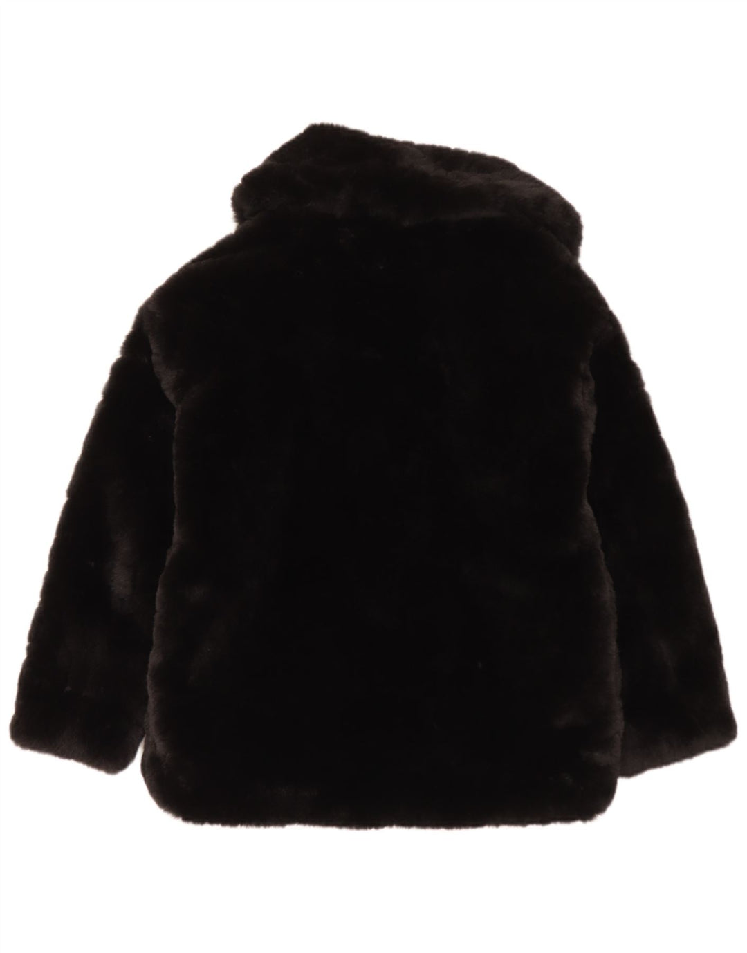 Zara Γυναικείο Μπουφάν από Faux Fur UK 6 XS Μαύρο Πολυεστέρας