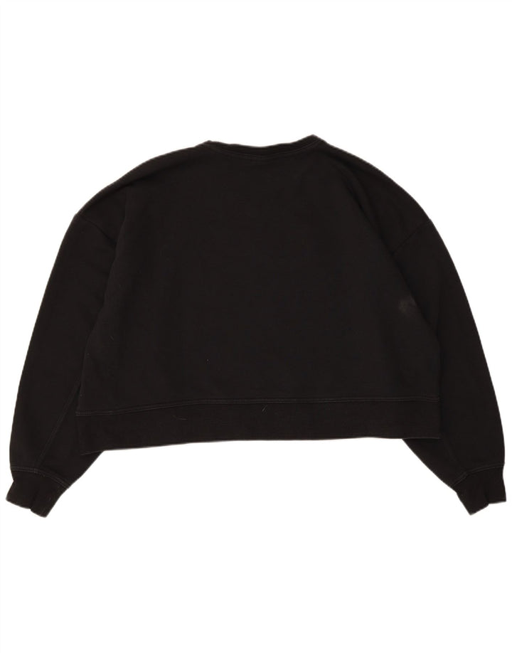 Γυναικείο γραφικό υπερμεγέθη φούτερ Nike Dri Fit Jumper UK 14 Medium Black