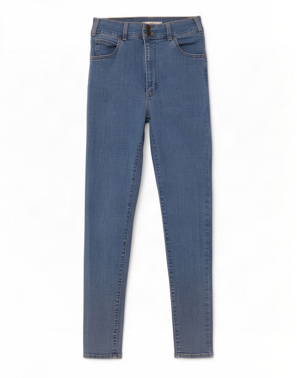 Levi's Womens Mile High Super Skinny Jeans W30 L29 Blue Cotton