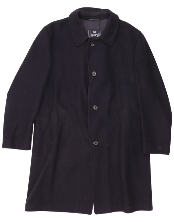 Ανδρικό παλτό Lord UK 40 Large Navy Blue Virgin Wool