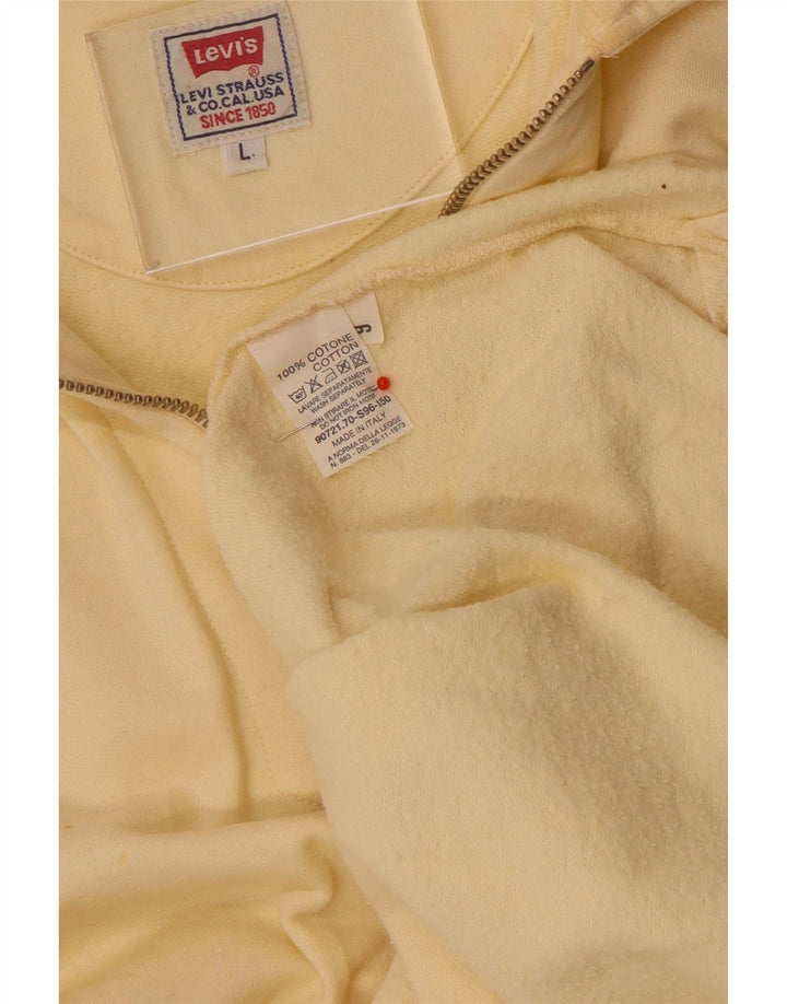 Ανδρικό φούτερ Levi's Polo με λαιμόκοψη Jumper Μεγάλο Μπεζ βαμβακερό