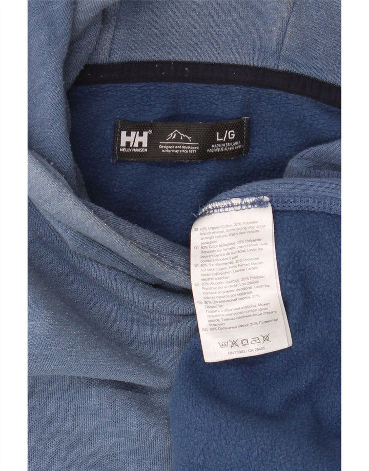 Helly Hansen Ανδρικό γραφικό μπλουζάκι με κουκούλα, μεγάλο μπλε βαμβακερό