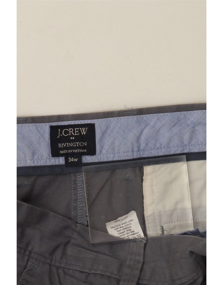 J. CREW Ανδρικό σορτς Chino Rivington W34 μεγάλο γκρι βαμβακερό