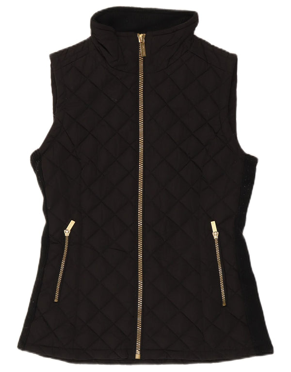CALVIN KLEIN Γυναικείο Καπιτονέ Gilet UK 6 XS Μαύρο Πολυεστέρας