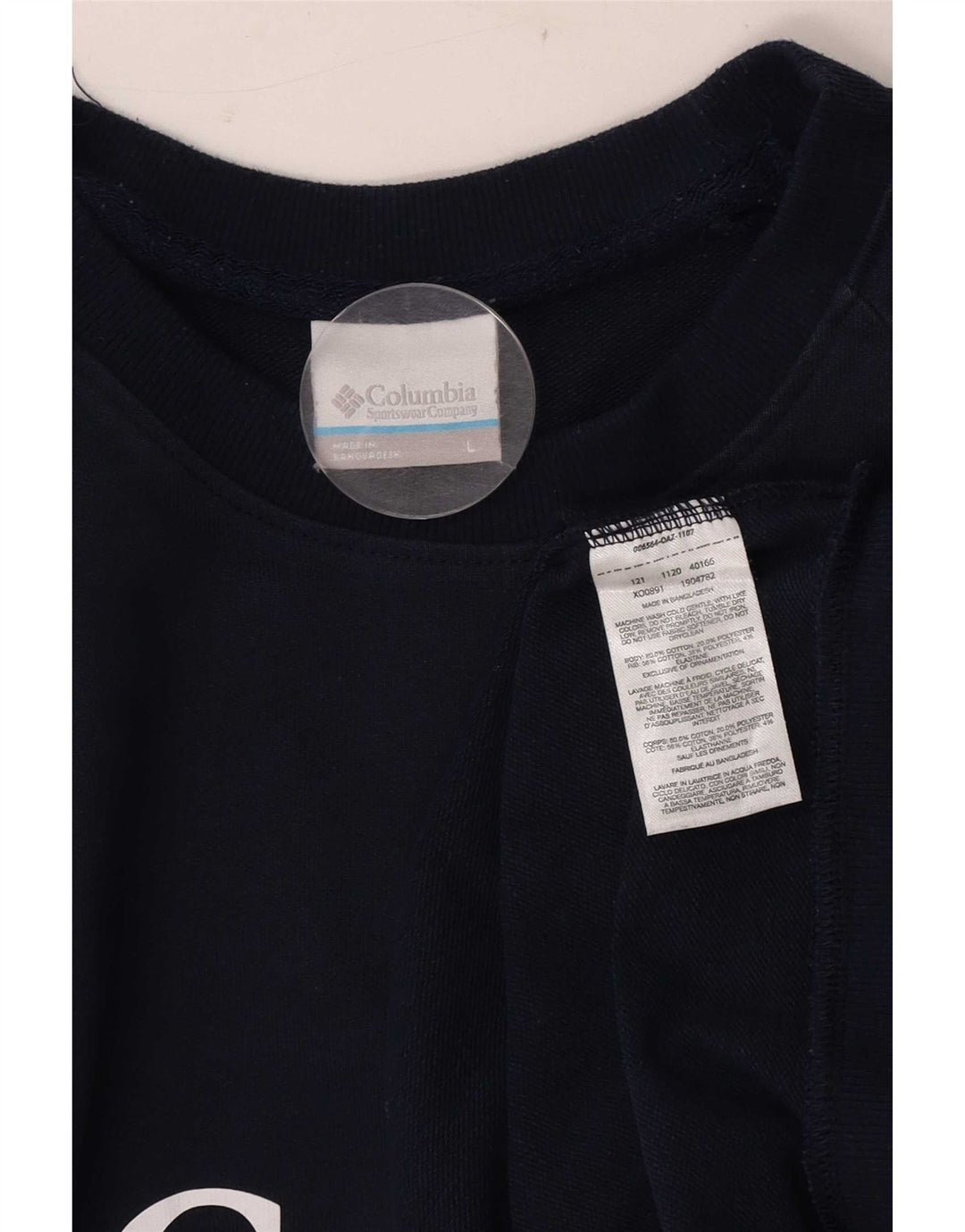 Ανδρικό γραφικό φούτερ Columbia Jumper Large Navy Blue από βαμβάκι