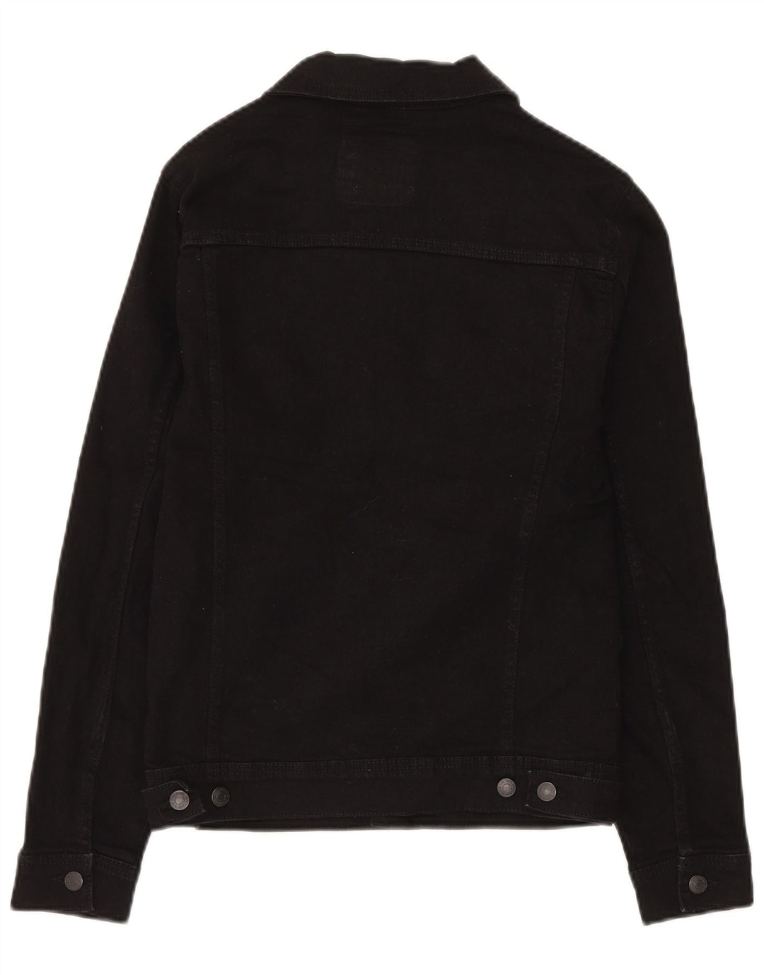 Zara Ανδρικό Τζιν Μπουφάν UK 36 Small Black Cotton