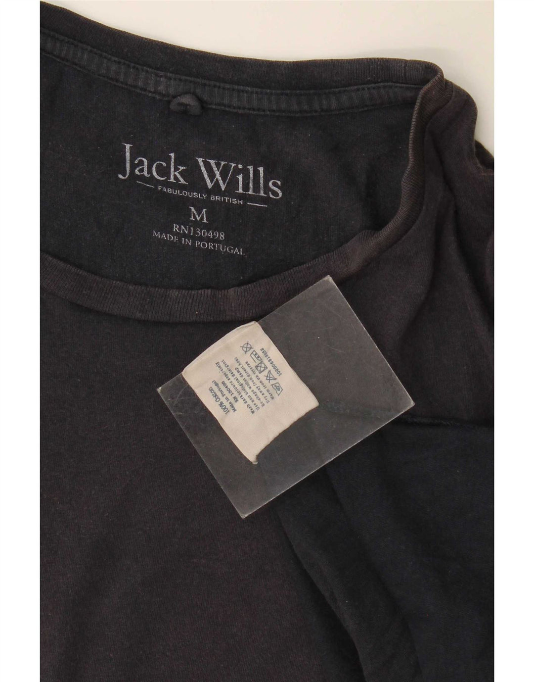 Ανδρικό μπλουζάκι Jack Wills Τοπ μεσαίου μπλε βαμβακερό