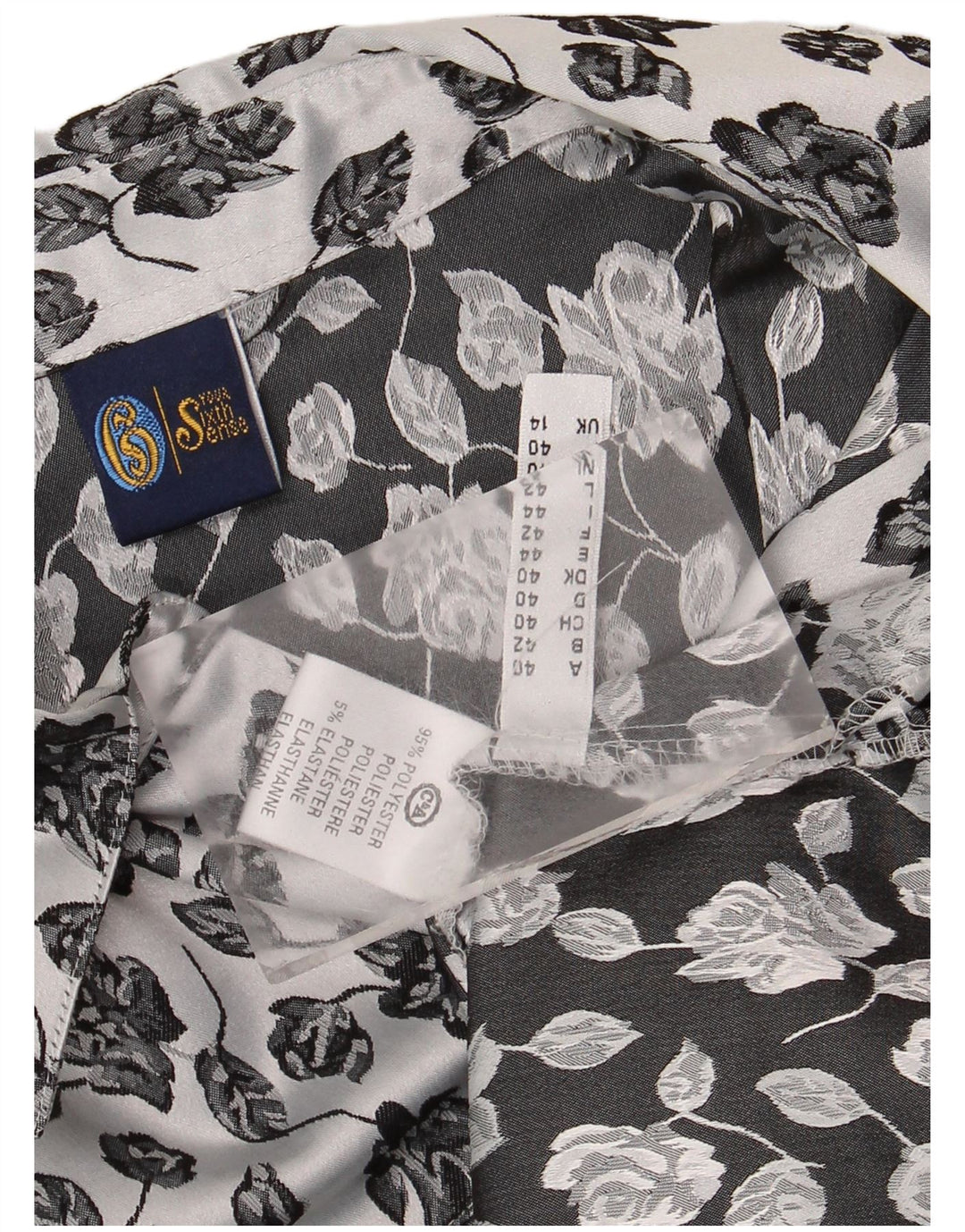Το γυναικείο πουκάμισό σας Sixth Sense UK 14 Large White Floral Polyester
