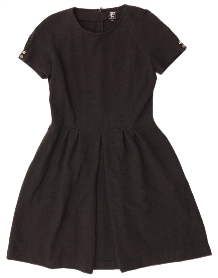 TRICOT CHIC Womens A-Line Dress IT 44 Medium Grey Polyester