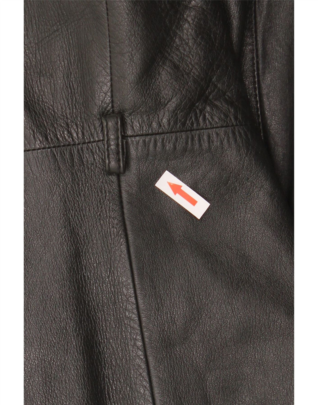 Vintage Γυναικείο Δερμάτινο Παλτό UK 10 Small Black