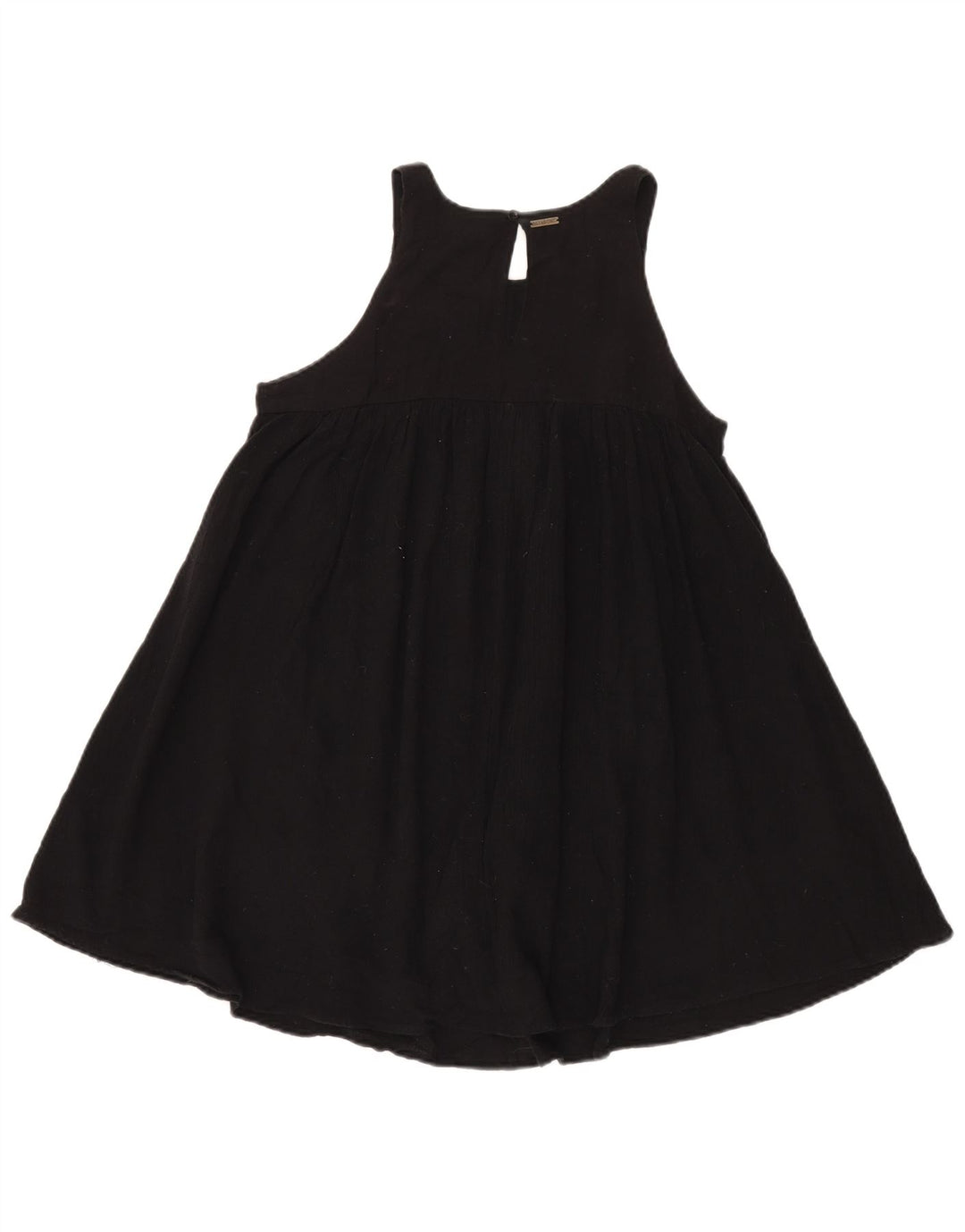 Billabong Γυναικείο Αμάνικο Φόρεμα Α-γραμμής UK 12 μεσαίο μαύρο βαμβακερό