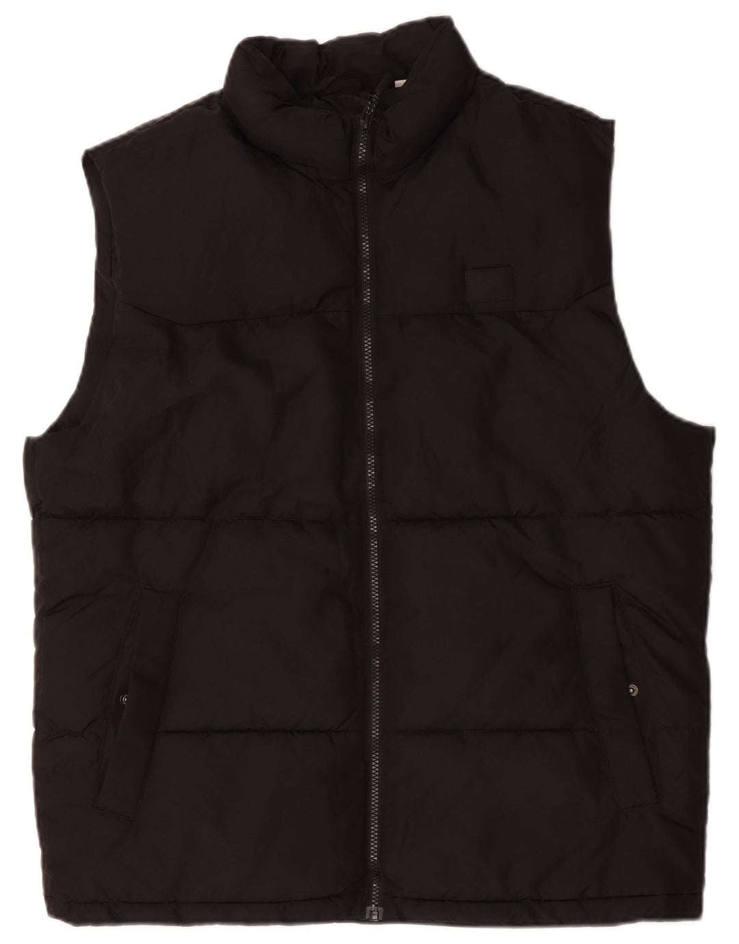 Jack & Jones Ανδρικό padded Gilet UK 42 XL Μαύρος πολυεστέρας