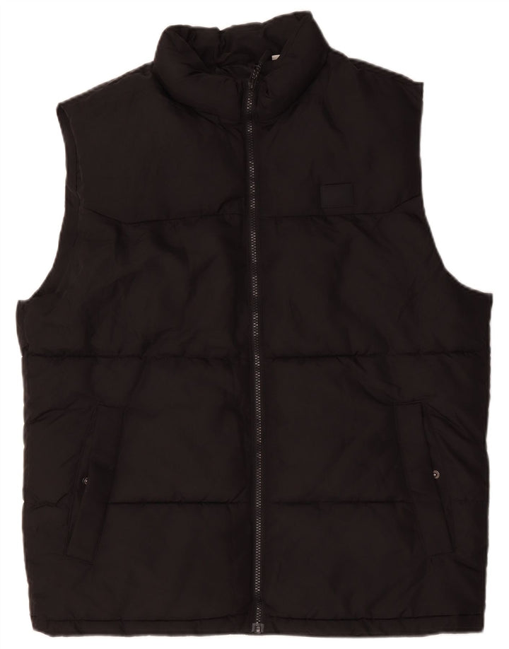 Jack & Jones Ανδρικό padded Gilet UK 42 XL Μαύρος πολυεστέρας