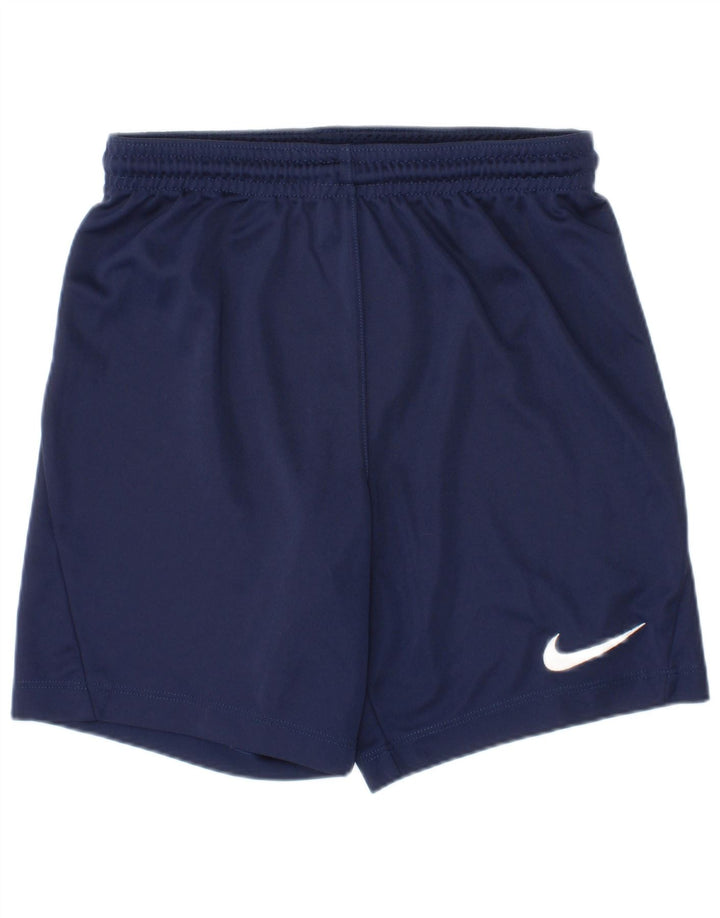 Αθλητικό σορτς Nike Boys Dri Fit 8-9 ετών Μικρό Navy Blue Polyester