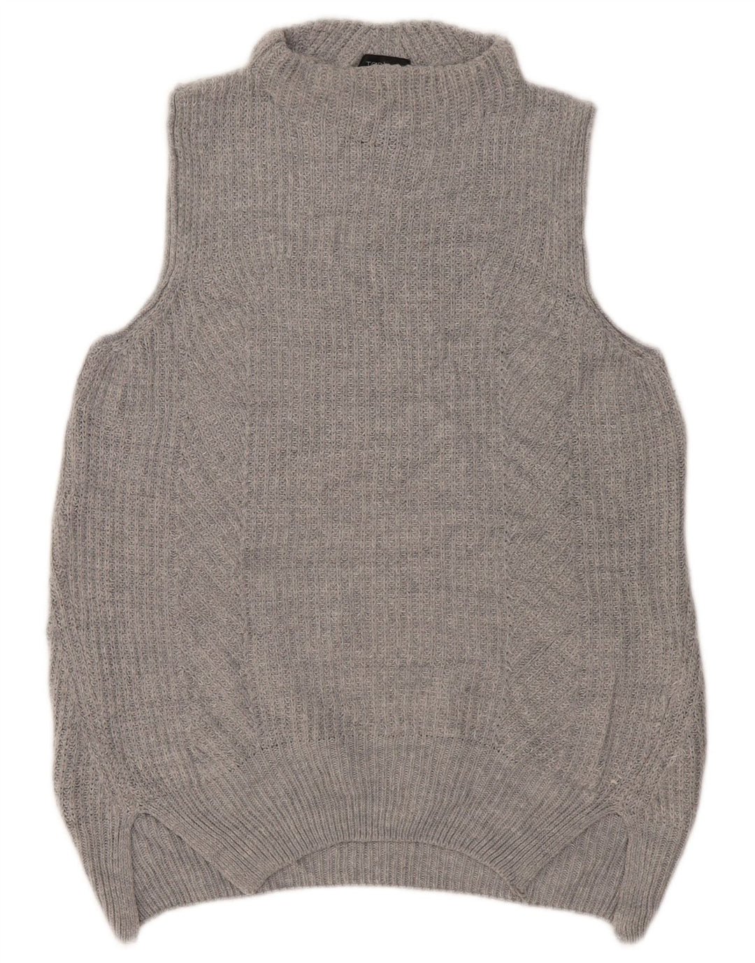 Topshop Γυναικείο φανελάκι μεγάλου μεγέθους, Top UK 10 Small Grey Acrylic
