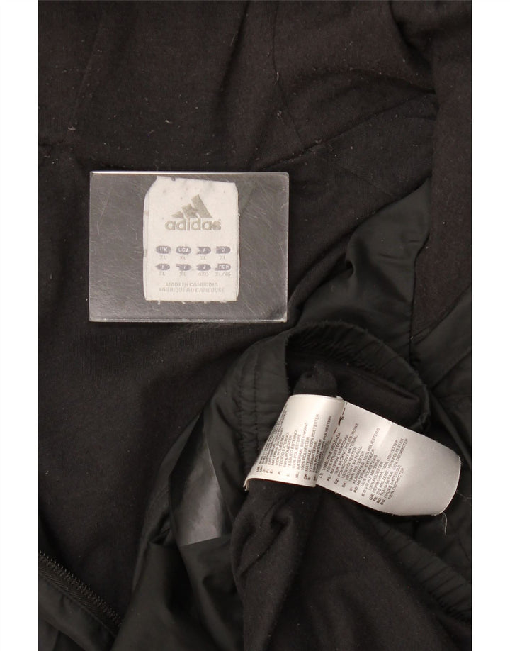 Adidas Ανδρικό μπουφάν βροχής με κουκούλα UK 42 XL μαύρο πολυεστέρα