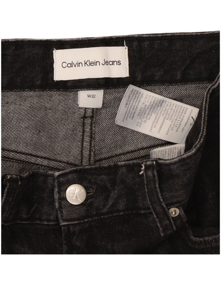 CALVIN KLEIN Ανδρικό Slim Jeans W32 L27 Μαύρο βαμβακερό