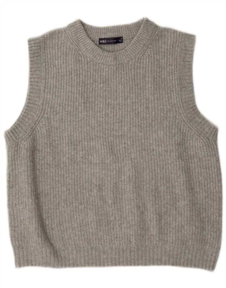 Marks & Spencer Γυναικείο γιλέκο Tank Top UK 14 Medium Grey Polyester