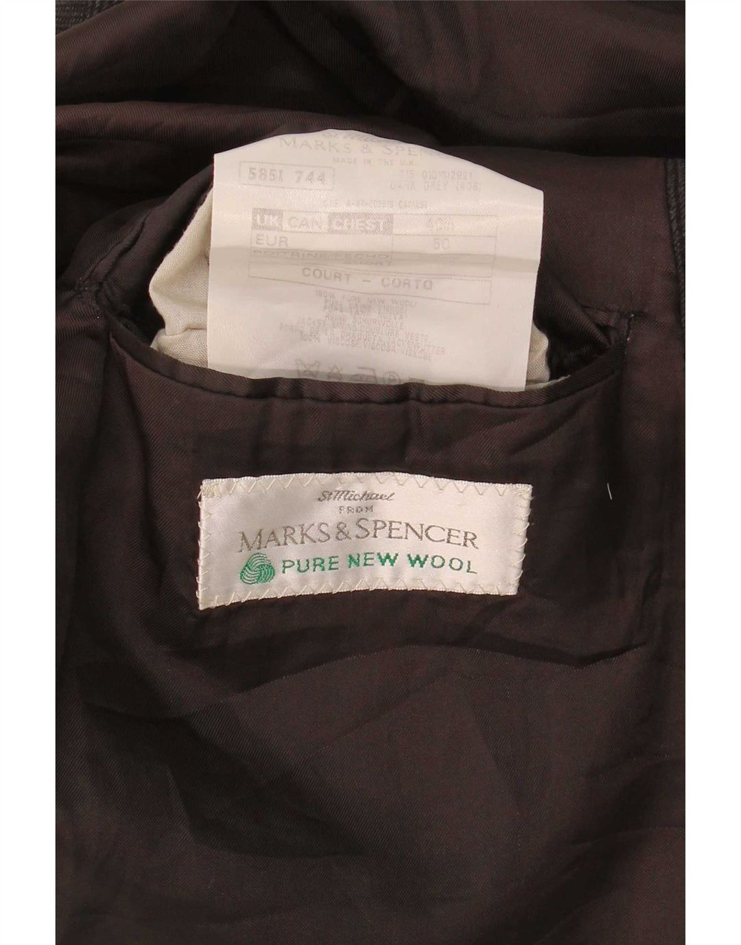 Marks & Spencer Ανδρικό σακάκι UK 40 Medium Grey Pinstripe