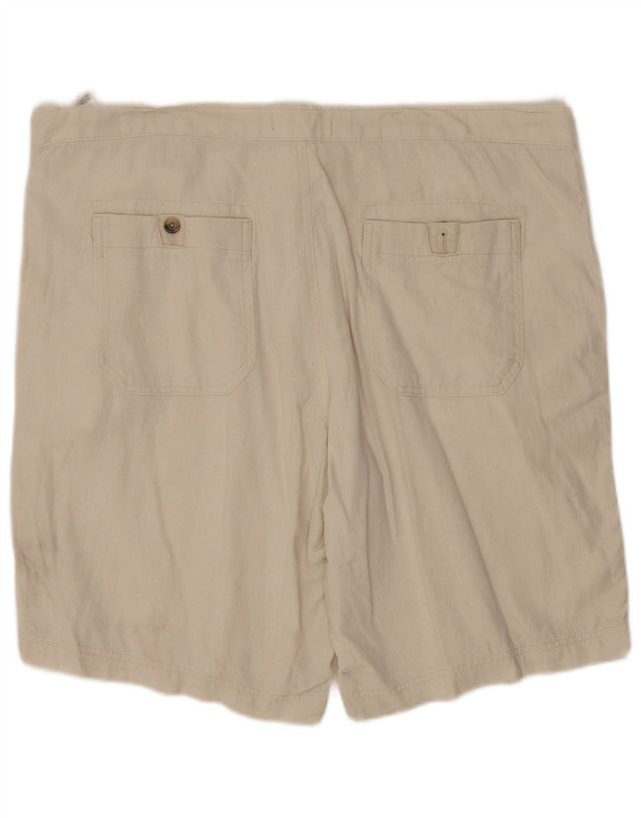 Ανδρικό σορτς Chino Marks & Spencer W42 2XL Μπεζ λινάρι