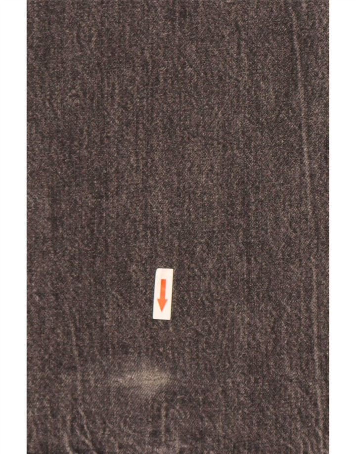 Zara Γυναικείο Straight Jeans EU 42 Large W32 L35 Γκρι βαμβακερό