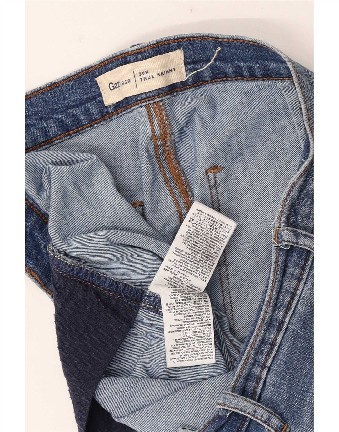 Gap Γυναικείο Skinny Jeans W30 L27 Μπλε βαμβακερό