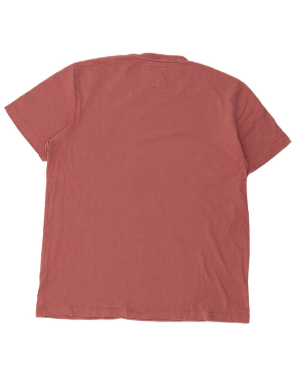Ανδρικό T-Shirt Crew Clothing Top XL Pink Cotton