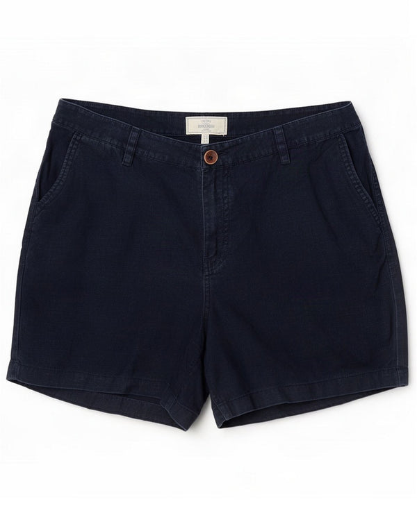 Fat Face Γυναικείο σορτς Chino UK 14 Large W34 Navy Blue Linen