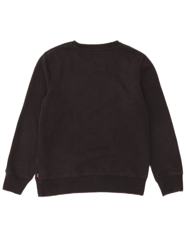 Γραφικό φούτερ Levi's Boys Jumper 11-12 ετών Μαύρο βαμβακερό