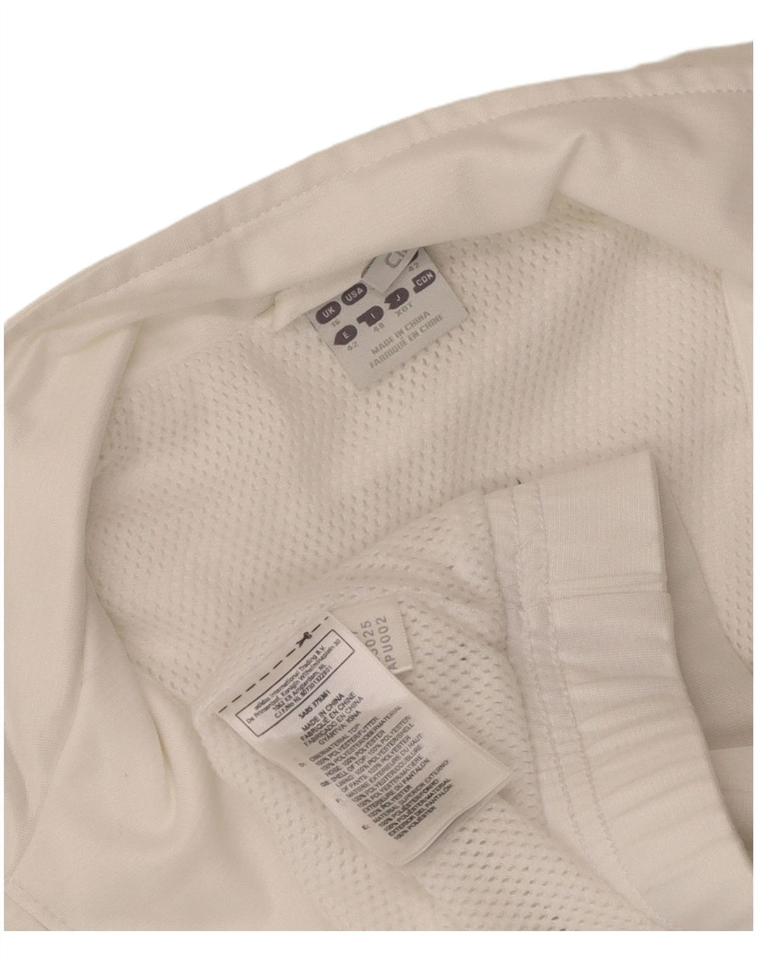 Γυναικεία αθλητική φόρμα Adidas Top Jacket UK 16 Large White Polyester