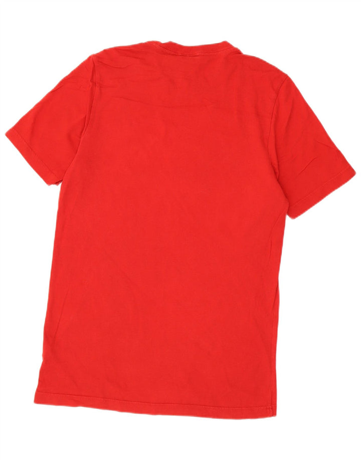 Ανδρικό T-Shirt Adidas Top Μικρό κόκκινο βαμβακερό