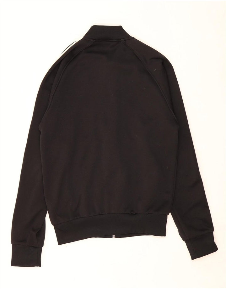 ADIDAS Mens Tracksuit Top Jacket Small Black Polyester