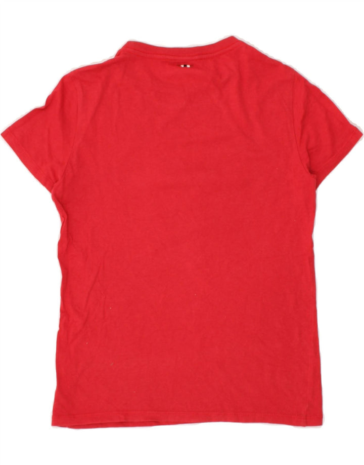 NAPAPIJRI Boys Graphic T-Shirt Top 9-10 Years Red | Vintage Napapijri | Thrift | Second-Hand Napapijri | Used Clothing | Messina Hembry 