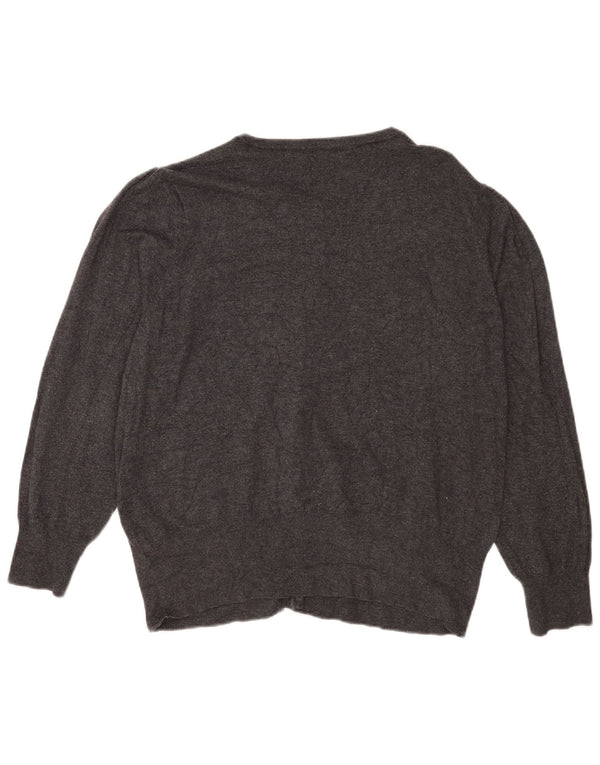 Marks & Spencer Γυναικεία ζακέτα πουλόβερ UK 22 3XL γκρι βισκόζη