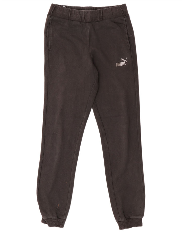 Puma Boys Tracksuit Trousers Joggers 13-14 Years Μαύρο