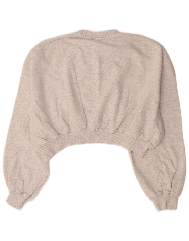 Zara Γυναικεία φούτερ Crop Oversized Jumper UK 14 Medium Grey