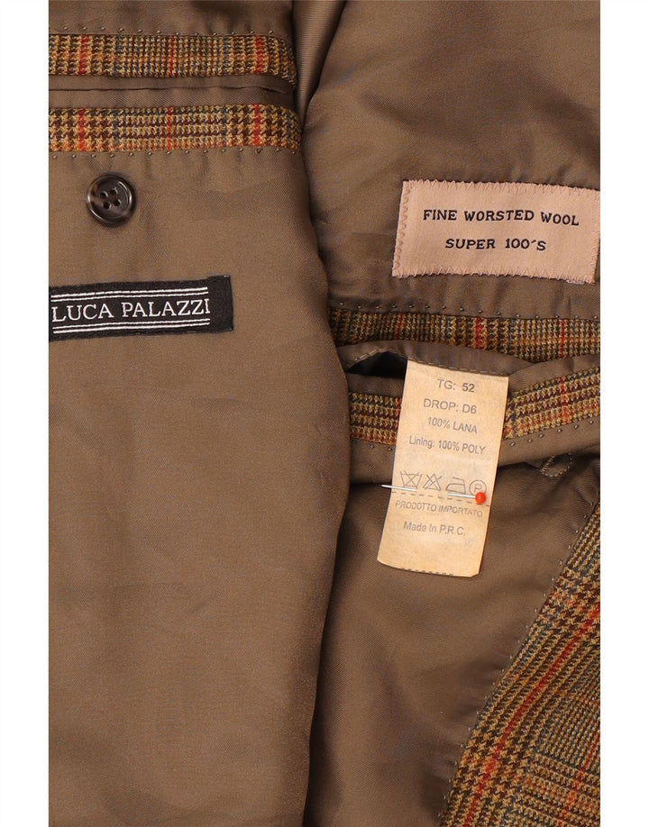 Vintage Ανδρικό τζάκετ με 3 κουμπιά σακάκι IT 52 XL Καφέ μαλλί