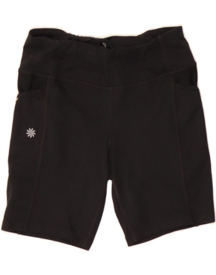 ATHLETA Womens Sport Shorts UK 10 Small  Black Polyester Vintage Athleta and Second-Hand Athleta from Messina Hembry 