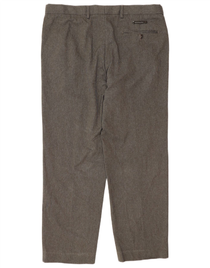 Ανδρικό κανονικό παντελόνι Marks & Spencer W36 L29 Grey Check Polyester