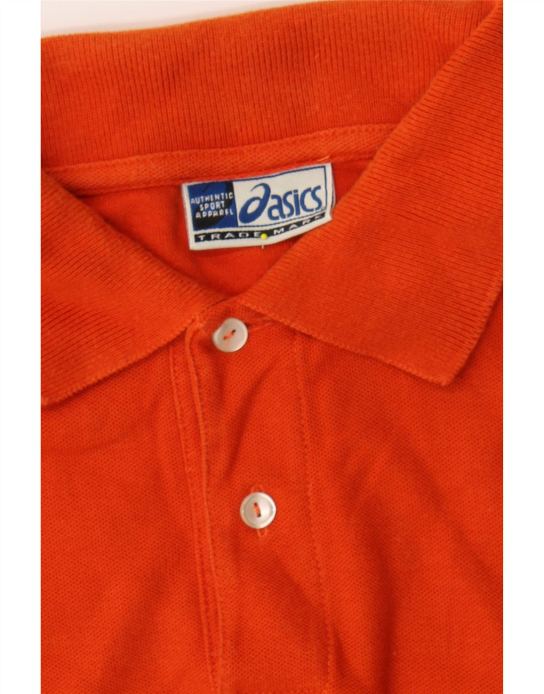 ASICS Mens Polo Shirt Medium Orange Cotton Vintage Asics and Second-Hand Asics from Messina Hembry 