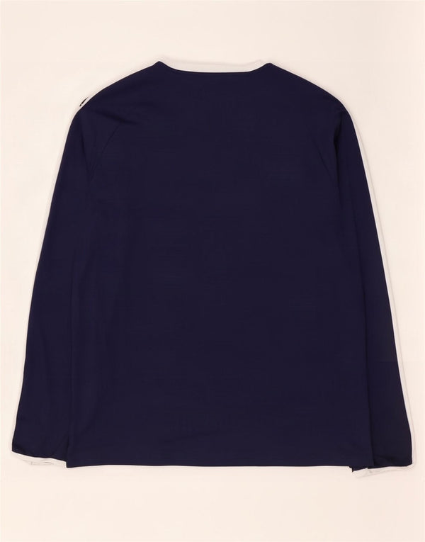 Puma Ανδρικό τοπ Μακρύ μανίκι 2XL Navy Blue Colorblock Πολυεστέρας
