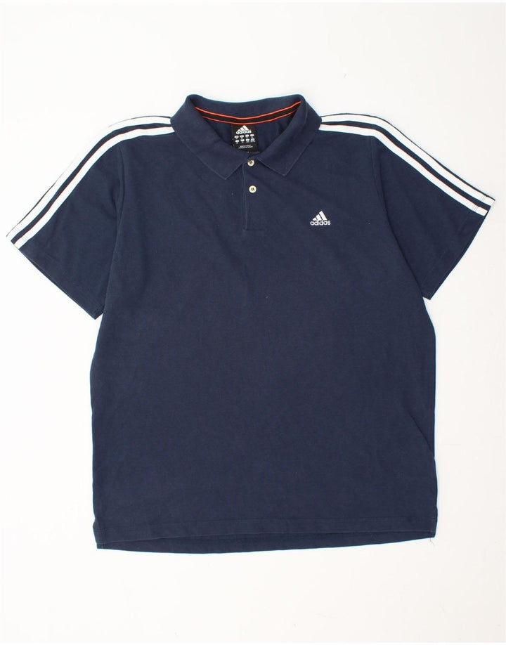 Ανδρικό πουκάμισο ADIDAS Climalite Polo XL Navy Blue Cotton