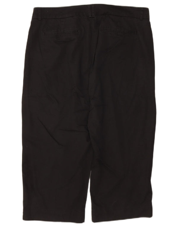 DOCKERS Womens Curvy Mid Rise Capri Trousers US 16 2XL W36 L20 Black
