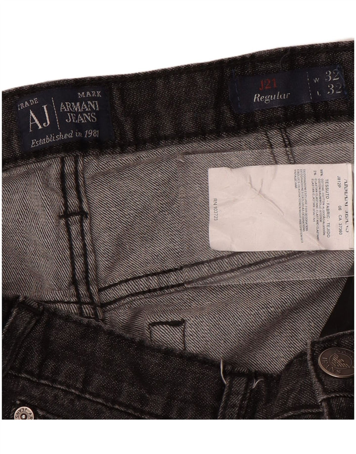 Armani Γυναικείο ίσιο τζιν W32 L28 Γκρι βαμβακερό