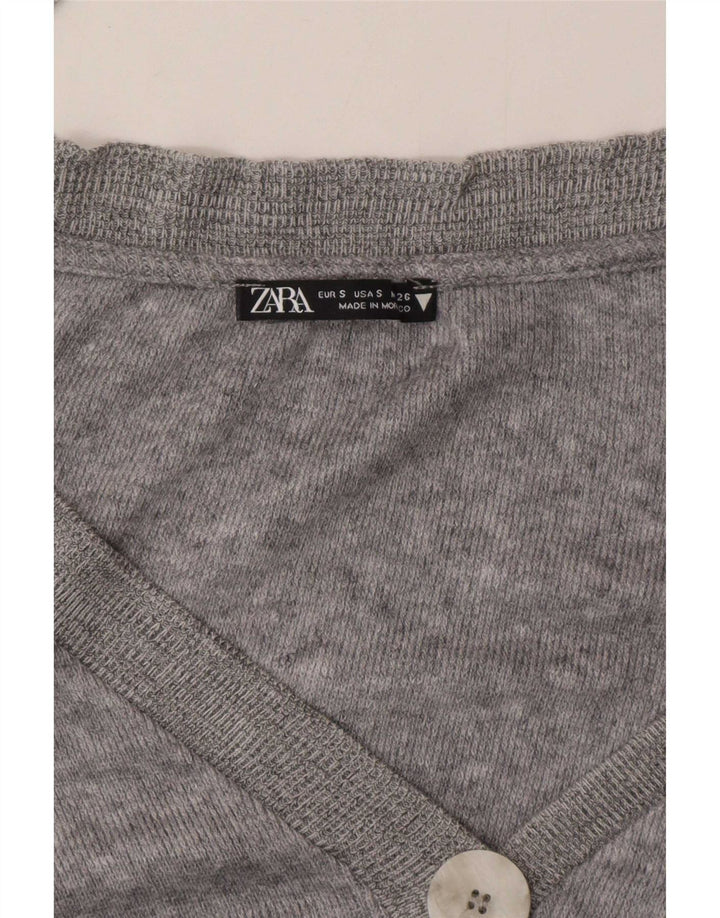 Ζακέτα Zara Crop Oversized UK 10 Small Grey